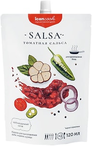 Изображение товара Соус Icancook Сальса с помидорами и базиликом 120мл