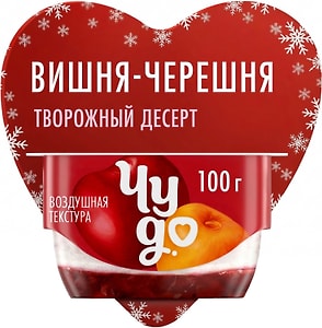 Изображение товара Творожок Чудо Вишня-черешня 4% 100г