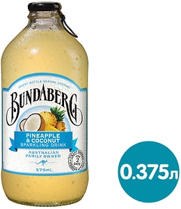 Изображение товара Напиток сокосодержащий Bundaberg Ананас-Кокос газированный 375мл
