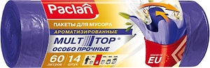 Изображение товара Мешки для мусора Paclan Multitop Aroma 60л 14шт