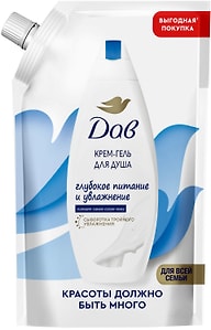 Изображение товара Крем-гель для душа Дав Глубокое питание и увлажнение для всей семьи 500мл