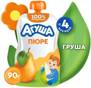 Изображение товара Пюре Агуша Груша 90г
