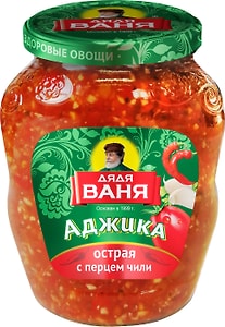 Изображение товара Аджика Дядя Ваня Острая с перцем чили 370г