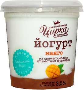 Изображение товара Йогурт ЦарКа Манго 3.5% 400г