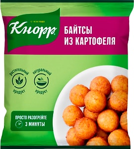 Изображение товара Байтсы из картофеля Кнорр жареные замороженные 400г