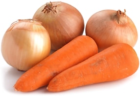 Изображение товара Набор овощной Морковь и Лук 600г упаковка