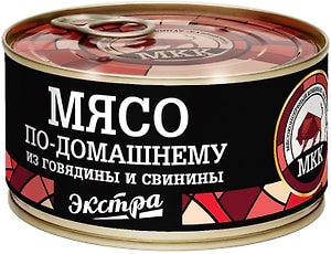 Изображение товара Мясо тушеное МКК Балтийский По-Домашнему из говядины и свинины 325г