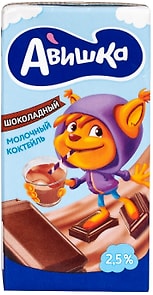 Изображение товара Коктейль молочный Авишка Шоколад 2.5% 200мл