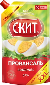 Изображение товара Майонез Скит Провансаль 67% 675мл