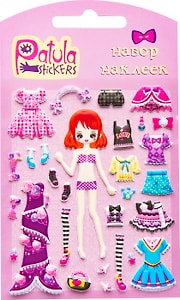 Изображение товара Наклейки Yiwu onccc Patula Stickers Одевайка мягкие в ассортименте