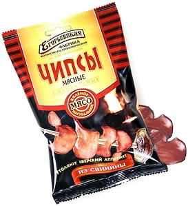 Изображение товара Чипсы Егорьевская мясные из свинины 30г