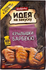 Изображение товара Маринад Костровок Идея на закуску Крылышки барбекю 80г