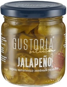 Изображение товара Перец халапеньо Gustoria зеленый резаный 210мл