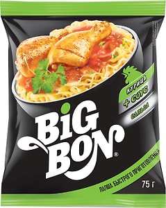 Изображение товара Лапша Big Bon Курица с соусом сальса 75г