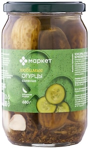 Изображение товара Огурцы Маркет соленые 680г