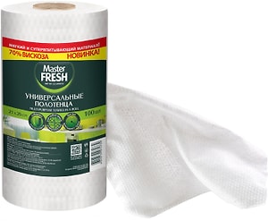 Изображение товара Полотенца универсальные Master Fresh в рулоне 21*25см 100шт