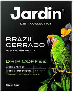 Изображение товара Кофе молотый Jardin в дрип-пакетах Brazil Cerrado 6*10г