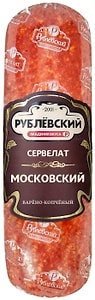 Изображение товара Колбаса Рублевский Сервелат Московский варено-копченый 300г