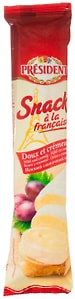 Изображение товара Сыр President Snack a la Francaise мягкий с белой плесенью 60% 170г