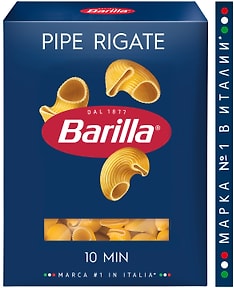 Изображение товара Макаронные изделия Barilla Пипе Ригате №91 из твердых сортов пшеницы 450г
