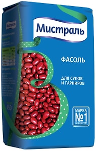 Изображение товара Фасоль Мистраль красная для супов и гарниров 450г