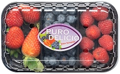 Изображение товара Ягоды микс Puro Delicio Голубика Малина Клубника 150г