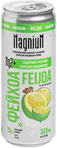 Изображение товара Напиток MagniuM Функциональный кондиционированный цитратом магния Фейхоа газированный 330мл