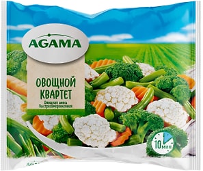 Изображение товара Смесь овощная Agama Овощной квартет 400г