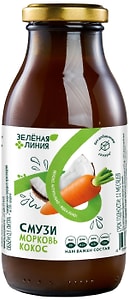 Изображение товара Смузи Зеленая линия Морковь-Кокос 300мл