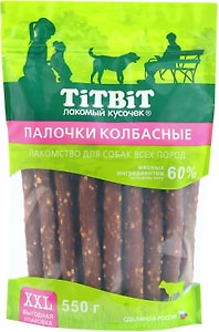 Изображение товара Лакомство для собак TiTBiT Палочки колбасные 550г