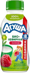 Изображение товара Продукт биокефирный Агуша Малина 2.9% с 8 месяцев 180г