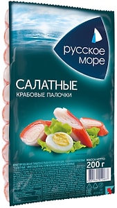 Изображение товара Крабовые палочки Русское Море Салатные 200г