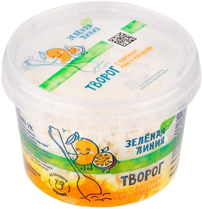 Изображение товара Творог Зеленая линия с вареньем манго-маракуйя 5% 160г