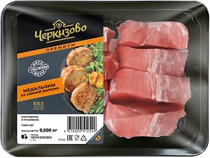 Изображение товара Медальоны Черкизово из свиной вырезки 500г