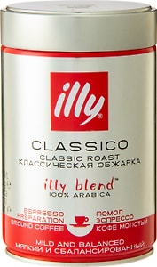 Изображение товара Кофе молотый Illy Classico классическая прожарка 250г