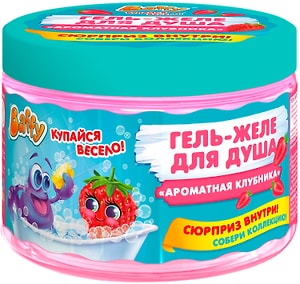 Изображение товара Гель-желе для душа детский Baffy Ароматная клубника с сюрпризом 300мл