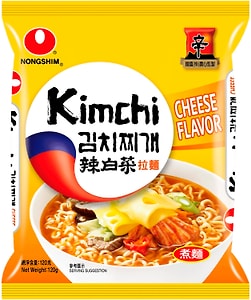 Изображение товара Лапша быстрого приготовления Nongshim Кимчи Рамен с сырным вкусом 120г