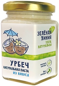 Изображение товара Паста Зеленая линия Урбеч из кокоса 190г