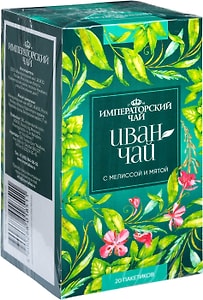 Изображение товара Чай травяной Императорский чай Иван-чай с мелиссой и мятой 20*1.2г