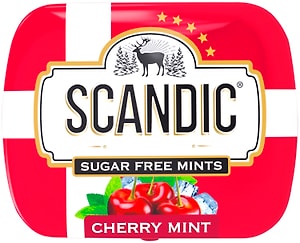 Изображение товара Конфеты Scandic со вкусом вишни без сахара 14г
