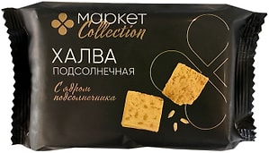Изображение товара Халва Маркет Collection подсолнечная с ядром подсолнечника 350г