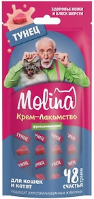 Изображение товара Крем-лакомство для кошек Molina Тунец 48г