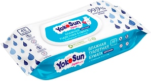 Изображение товара Влажная туалетная бумага детская YokoSun 42шт