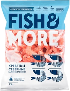 Изображение товара Креветки Fish & More Северные варено-мороженые 80/100 750г