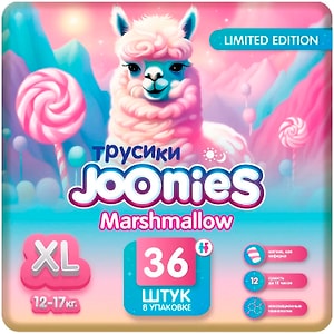 Изображение товара Подгузники-трусики Joonies Marshmallow размер XL 12-17кг 36шт