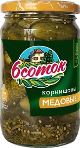 Изображение товара Огурцы 6 соток Корнишоны медовые 350мл