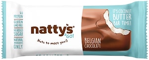 Изображение товара Шоколадный батончик Nattys&Go Coconattys в молочном шоколаде с мякотью кокоса 45г