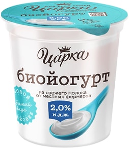 Изображение товара Биойогурт ЦарКа 2% 400г