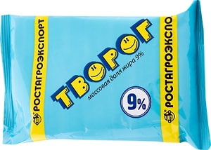 Изображение товара Творог Ростагроэкспорт 9% 180г