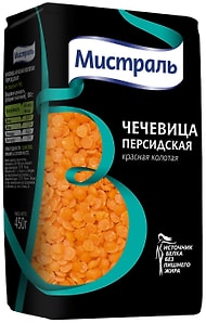 Изображение товара Чечевица Мистраль Персидская красная колотая 450г